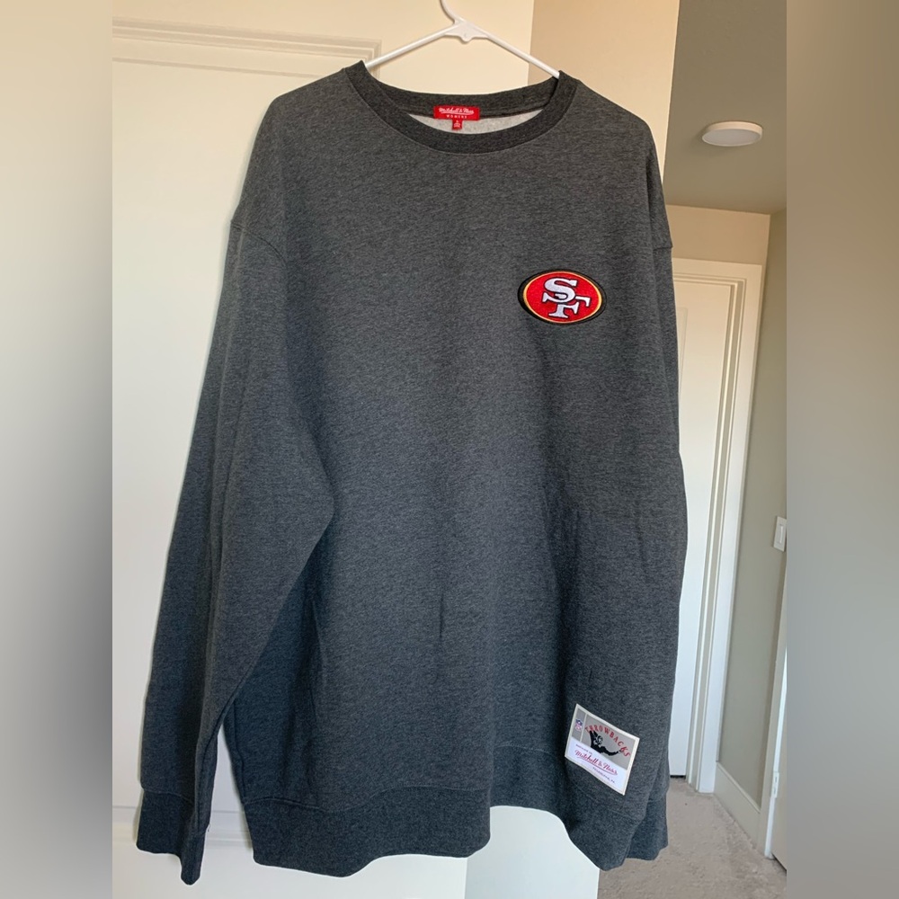 San Francisco 49ers Women’s Mitchell & Ness Crewneck NWT 🌴
